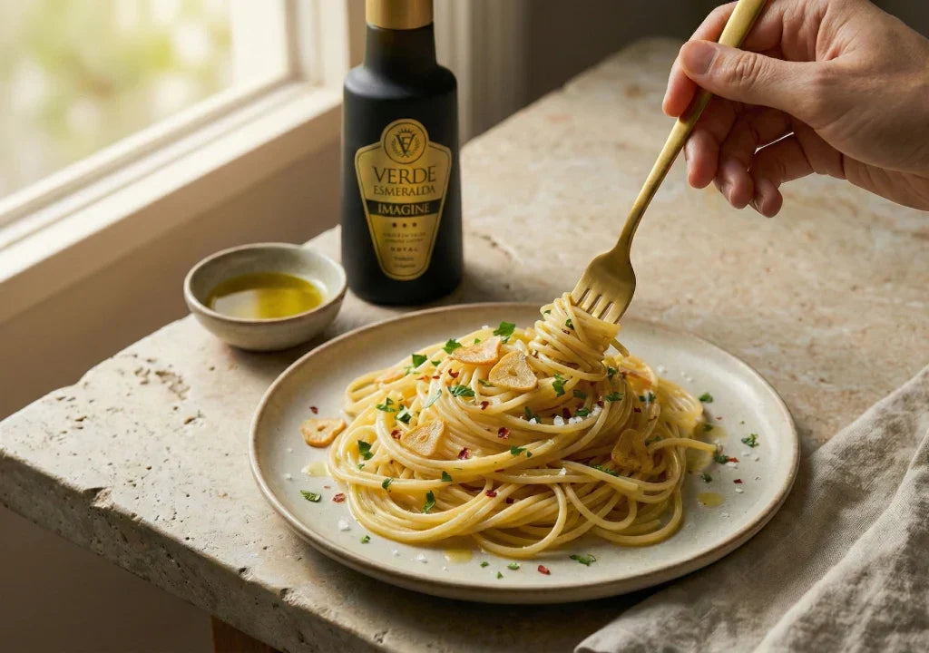 Classic Olive Oil Garlic Pasta