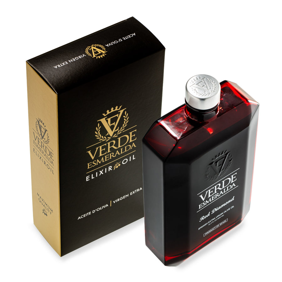 Verde Esmeralda Red Diamond Extra Virgin Olive Oil - Royal Variety from Cazorla, Spain - 500ml